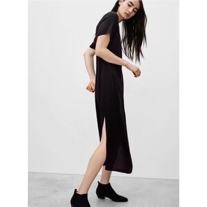 Wilfred Free | Ceretti Midi T-Shirt Dress Size XXS Black Aritzia